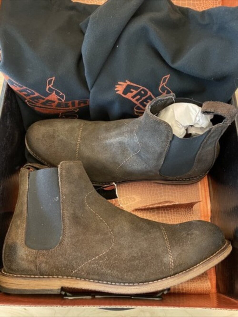 Men's FREEBIRD CURTIS BROWN Suede Ankle Boot SIZE 11